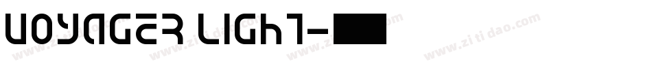 Voyager Light字体转换